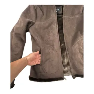 Jones New York Womens Brown Long Sleeve Hooded Fleece Full-Zip Jacket Size M thumbnail 10