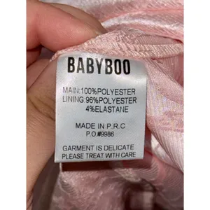 NWT Babyboo Josephine Blush Pink Formal Gown A-Line Halter Maxi Dress Size M thumbnail 14