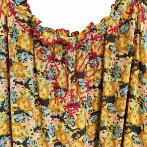Natural Life Floral Tiered Boho Babydoll Dress Size XS/S Cottage Hippie Festival thumbnail 3