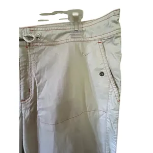 Nike Women's Convertible Cargo Pants Roll Up Capri Hiking Travel Beige Large thumbnail 5