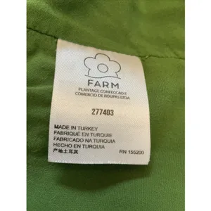 FARM Rio Anthropologie Elinor Tunic Dress Green‎ & Pink Floral Ruffle Size M thumbnail 11