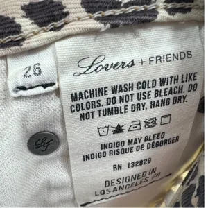 Lovers + Friends Logan Hi-Rise Tapered La Lita‎ Leopard Print Jeans 26 thumbnail 7