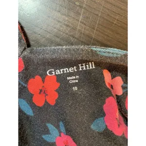 Garnet‎ Hill Maxi Dress Womens 10 Floral Prairie Cottage Garden Sleeveless READ thumbnail 4