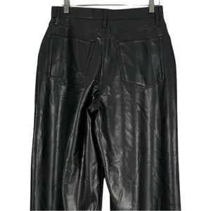 NEW Abercrombie & Fitch The Loose High Waist Faux Leather Pants Size 30 thumbnail 6