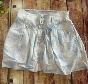 American Eagle Denim Skirt Pockets Size M thumbnail 1