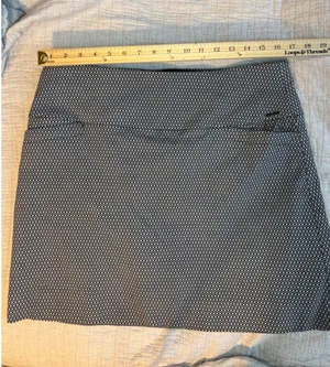 S.C. & CO. Sportswear Geometric Print Active Skort Black White XL thumbnail 1