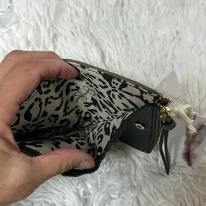 Jessica Simpson Marissa Faux Leather Fold Over Card Wallet Color Mink NWT thumbnail 5