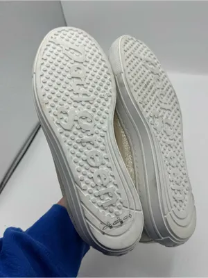 Paul Green Ajay Sneaker‎ Women 7 Gold Good Metallic Leather Low Top Elastic Lace thumbnail 6