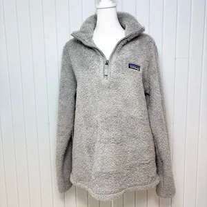 Patagonia Gray Fleece Teddy Pullover Size‎ M thumbnail 2
