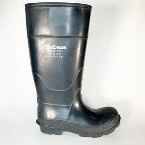 LaCrosse Black Rubber Steel Toe Safety Work Boots ANSI Z41 Women 7.5 / Men 6 thumbnail 7