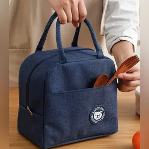 Portable lunch bag with side pocket Made of Polyester thumbnail 4