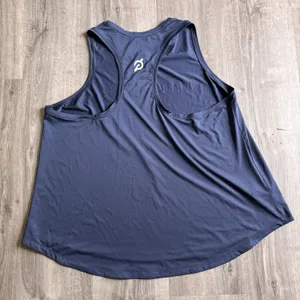 Peloton Tank Top Shirt Women's Size 1X Blue White Racerback NWOT thumbnail 4
