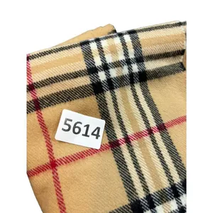 plaid winter Scarf Beige Tartan Plaid 70" x 12" Unisex thumbnail 8