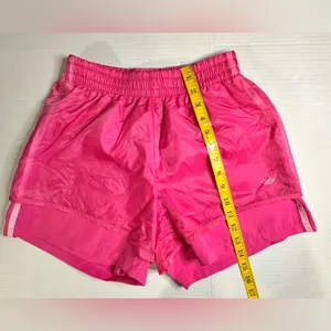 Adidas 2 In 1 Women's Pink Shorts‎ Relaxed Fit Size XS Active Sports Running thumbnail 3