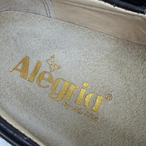 Alegria Kourtney Red Gold Metallic Fan Leather Clog Nursing Shoes KAR-274X‎ 35 thumbnail 6