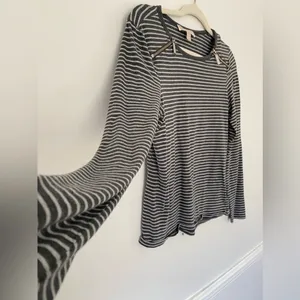 Michael Kors Striped Zip Top Granola Girl Downtown Casual‎ Y2K Grunge Normcore thumbnail 3