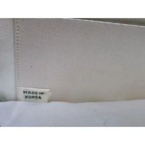 Vintage White Beaded Purse Handmade Korea Kiss Lock Handled Clutch Cocktail Luxe thumbnail 5
