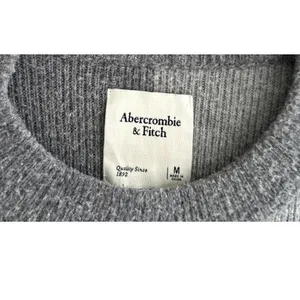 Abercrombie Oversized Fluffy Pattern Crewneck Sweater thumbnail 3