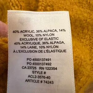 ARITZIA The Sunday Best Melly Wool Sweater in Cairo Gold Woman’s XXSmall thumbnail 9