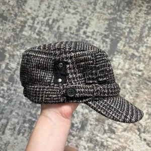 Y2K plaid newsboy houndstooth cap women’s onesize thumbnail 3