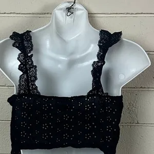 Sky to Moon Black Lace Tank size S thumbnail 5