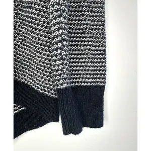 Madewell Size L Women's Pullover Striped Black‎ White Textured Knit Long Sleeve thumbnail 8