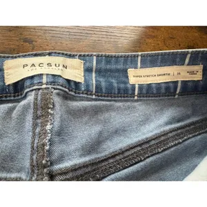Pacsun Los Angeles super stretch shortie Jean shorts‎ size 26 thumbnail 2