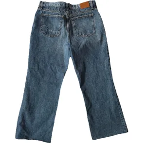 We The Free High Rise Wide Leg Jeans‎ Size 31 Blue Raw Hem Boho thumbnail 6