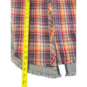 Miss Me Womens Plaid Boho Western Embroidered Button Up Top Size S Cowgirl Indie thumbnail 7