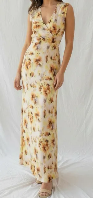 BEC & BRIDGE Sunset Floral Maxi Dress - 6(US) thumbnail 1