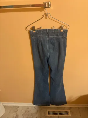 Free People We The Free Jayde Flare Jeans in Sunburst Blue thumbnail 6