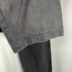 Forever 21 Women‎ Cargo Jeans Black Size 28 High Rise Wide Leg Denim Pants Baggy thumbnail 7
