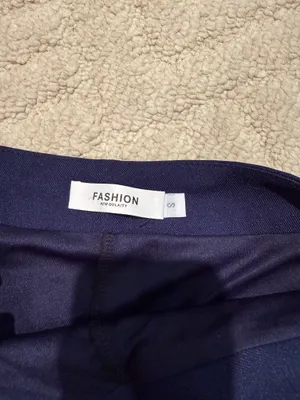 Navy Pleated Mini Skirt White Stripe Y2K Preppy Size XS thumbnail 4