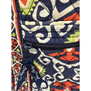 Vera Bradley Original Zip Hipster Crossbody‎ Bag Sun Valley Quilted Navy Orange thumbnail 10