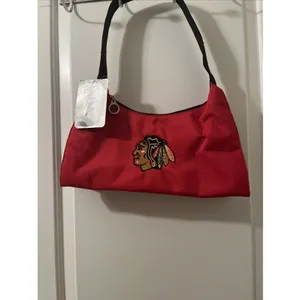 MVF Most Valuable Fan By Littlearth NHL Chicago Blackhawks Purse Handbag Red thumbnail 6