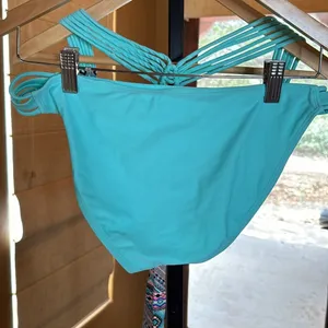 Arizona Jeans Turquoise Strappy Push Up Bikini Set Aztec Print Size Large thumbnail 9