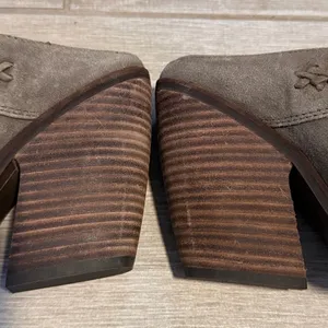 Sam Edelman Allison Taupe‎ Suede Braided Pointed Toe Cone Heel Mules WomansSz 9 thumbnail 15