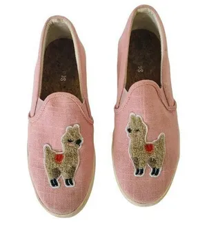 Soludos Dusty Pink Llama Slip On‎ Sneakers Shoes 8 thumbnail 1