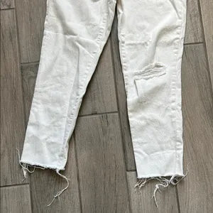 Madewell the mom Jean Cream Straight Leg Women's Jeans thumbnail 5