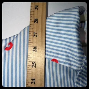 Unbranded Pajama Set Women 4X Blue Red Striped Bow Print Sleepwear Loungewear thumbnail 3