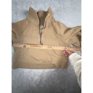 Lululemon Scuba Oversized Funnel-Neck Half Zip Filbert Tan Small thumbnail 7
