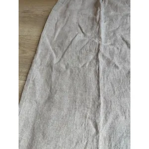 EUC Eileen Fisher Delave 100% Linen Wrap Skirt Beige Coastal MADE IN USA size S thumbnail 12