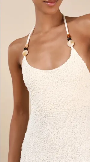 Lulus NWT White Beaded Dress thumbnail 3
