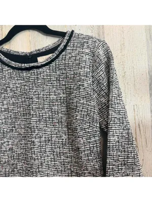 LOFT Women's Size 2 Shimmer Tweed Fit and Flare thumbnail 9