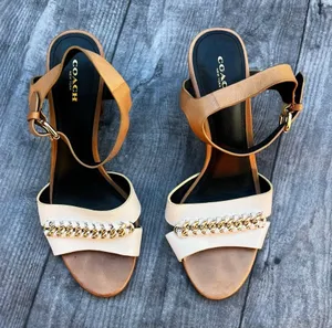 Coach phoebe chain block heels thumbnail 1