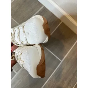 Madewell MWL Cloudlift Knit Sneakers Antique White Gum Sole Womens Chunky Shoe thumbnail 5