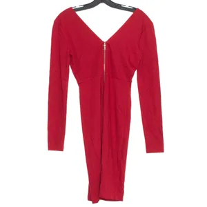 NWOT Alice + Olivia Dress Fiona Minimalist Classic Cocktail Bodycon Boho Red 2 thumbnail 5