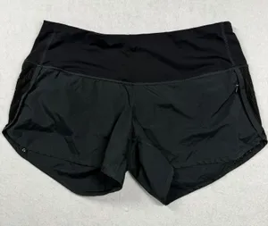 Lululemon Mesh Over Miles Short Black Size 6 3” Running Shorts thumbnail 1