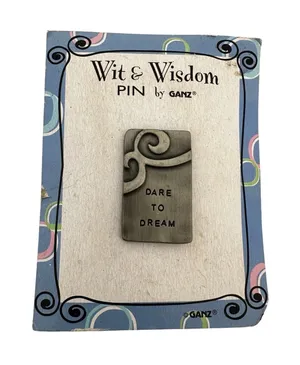 Vintage Ganz Wit and Wisdom Brooch on Original Packaging thumbnail 1