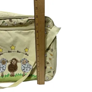 Vintage Angelito Diaper Bag Yellow Gender Neutral Lambs Sheep Baa Baa thumbnail 8